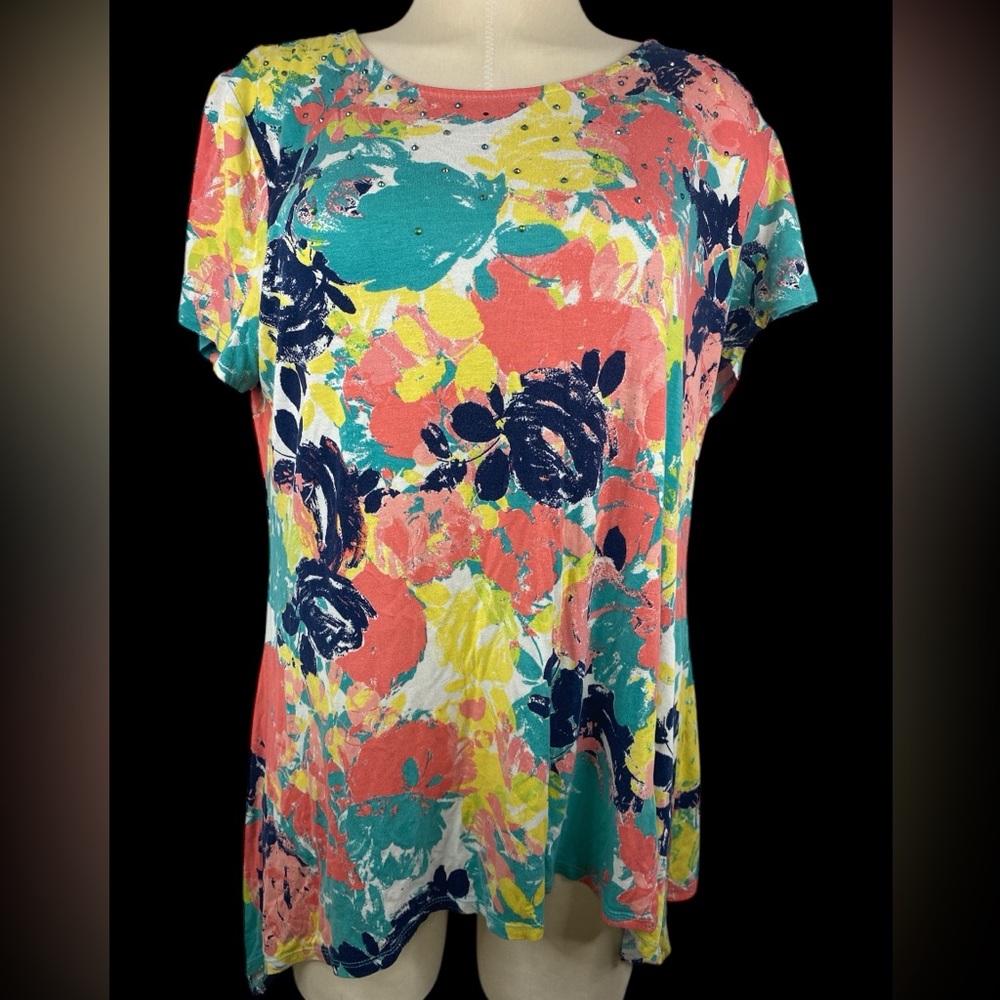 Ruby Rd. Short Sleeve Pullover Top Women’s Large